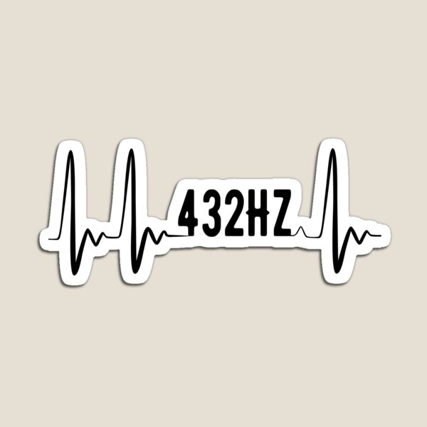 Artikelvorschau, Meditieren Sie zum Rhythmus der 432 Hz Heilmusik (schwarz auf weiß) entworfen und verkauft von yappei.