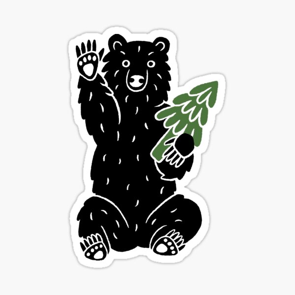 Aperçu de l'œuvre Ours agitant créée et vendue par katdogdesign.