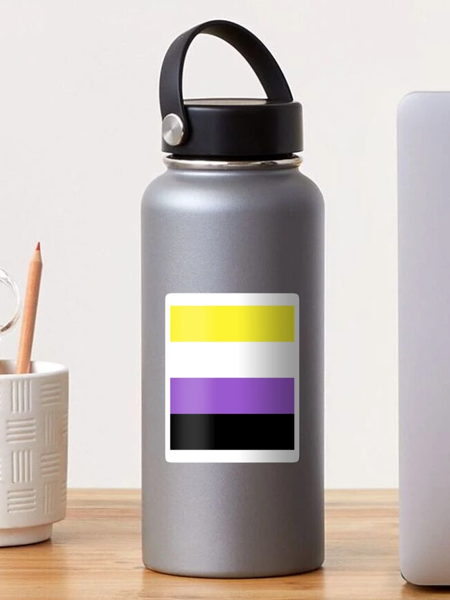 Thumbnail 1 of 3, Sticker, Non-Binary Pride designed and sold by allforhader.