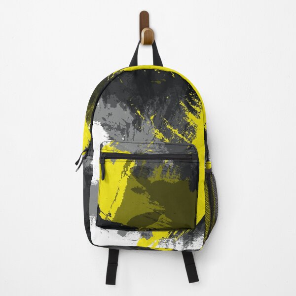 Aperçu de l'œuvre Éclaboussure de peinture jaune et noire créée et vendue par Design Minds Boutique.