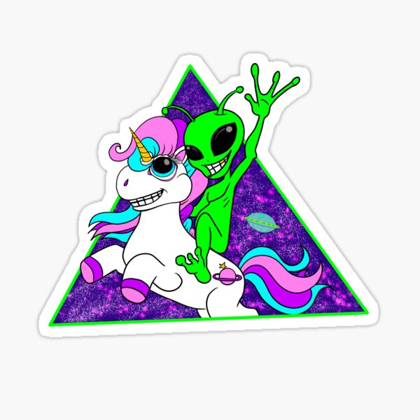 Artikelvorschau, Alien Einhorn Wrangler entworfen und verkauft von zigawaniduk.