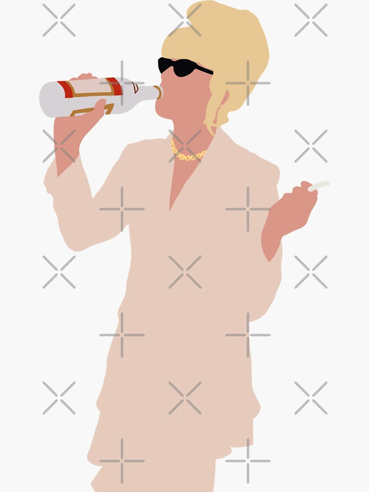 Imagen 3 de 3, Pegatina con la obra Patsy Stone absolutamente fabulosa, diseñada y vendida por evcharles.