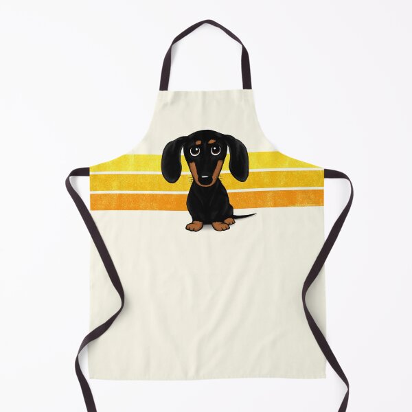Item preview, Cute Black and Tan Smooth Coated Dachshund Cartoon Dog designed and sold by Jenn Inashvili.