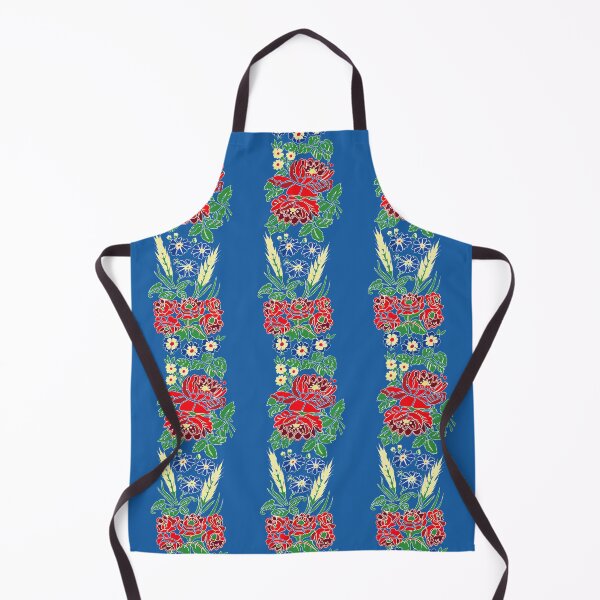 Item preview, Slavic folklore ribbons, blue, large pattern designed and sold by Folkiestore.