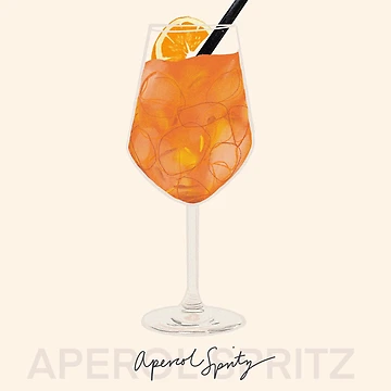 Vorschaubild zum Design Aperol Spritz Druck von danikafoxx