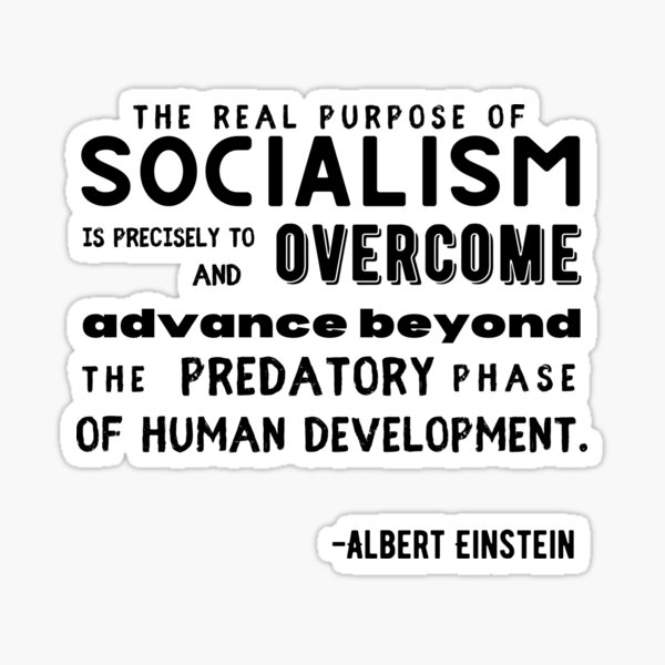 Artikelvorschau, Zitat von Einstein zum Thema Sozialismus entworfen und verkauft von Zoranzi.