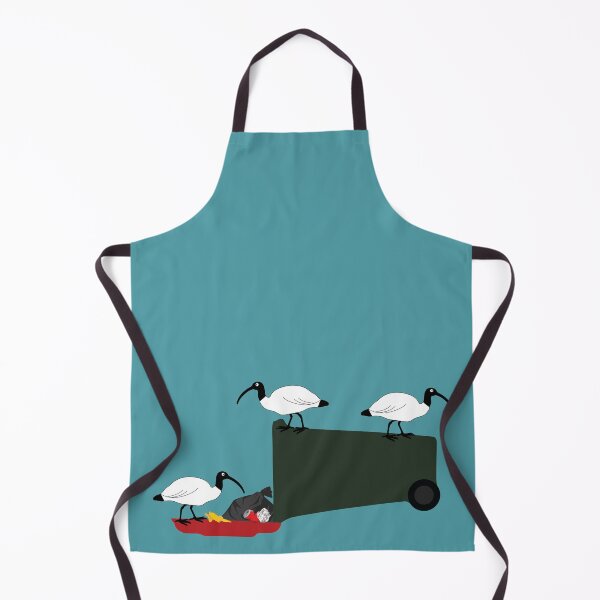 Item preview, Bin Chickens Eating Lunch on Sea Blue designed and sold by Digitaldingo.
