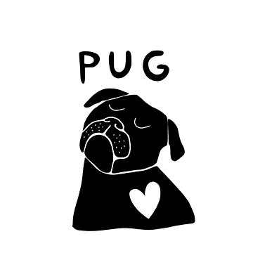 Imagen de la obra Pug Love de maliorao