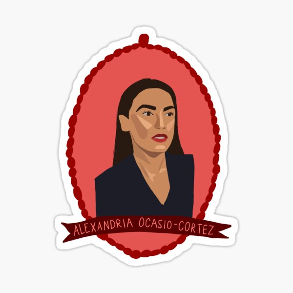 Aperçu de l'œuvre Alexandrie Ocasio-Cortez AOC créée et vendue par hollisr.
