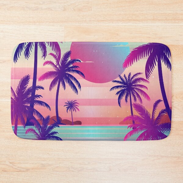 Item preview, Sunset Palm Trees Vaporwave Aesthetic designed and sold by MaiZephyr.