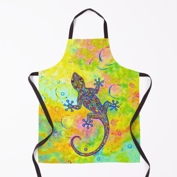 Item preview, Electric Groovy Gecko Psychedelic Paisley Lizard designed and sold by Rebecca Wang.