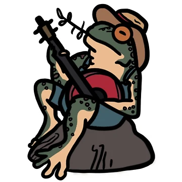 Vorschaubild zum Design Frosch spielt Banjo von astatine designs