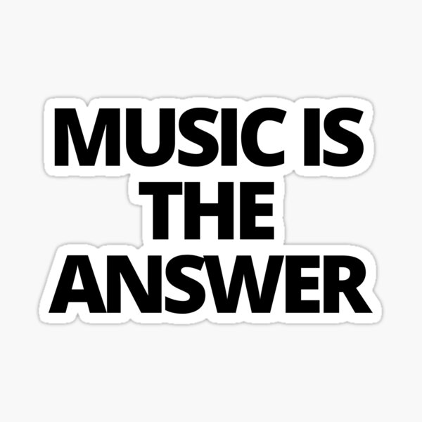 Aperçu de l'œuvre La musique est la réponse créée et vendue par MohitJain1109.