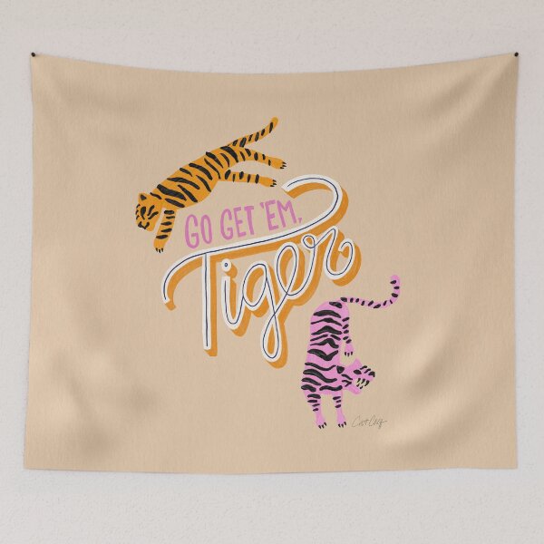 Item preview, Go Get 'Em Tiger – Melon designed and sold by Cat Coquillette.