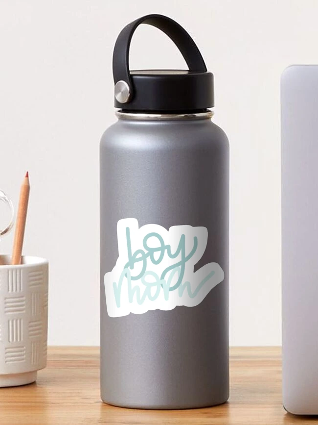 Thumbnail 1 of 3, Sticker, 'Boy Mom' Handlettered Sticker designed and sold by TayDesignCo.