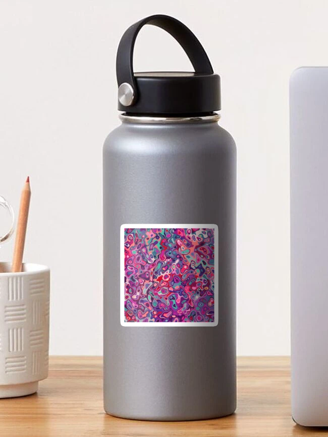 Thumbnail 1 of 3, Sticker, Colorful Abstract Liquid Effect Pattern designed and sold by Aysel's Designs.