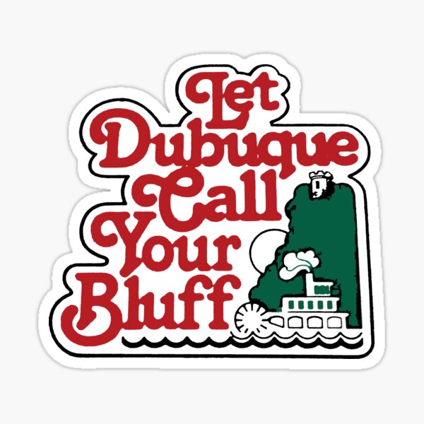 Aperçu de l'œuvre Autocollant de style vintage de Dubuque créée et vendue par Decal Mania.
