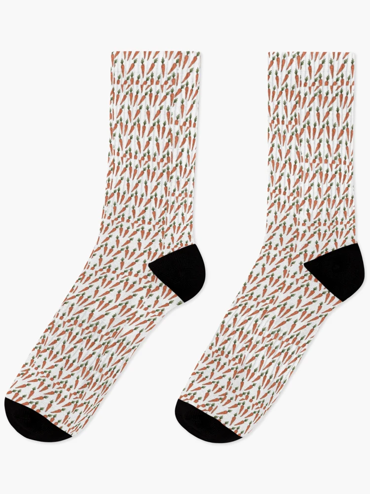 Thumbnail 1 of 5, Socks, Adorable Carrot Pattern designed and sold by StarByAsem.