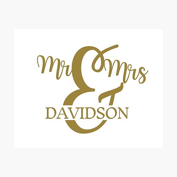 Artikelvorschau, Mr & Mrs DAVIDSON | Gift ideas entworfen und verkauft von yourscotborders.
