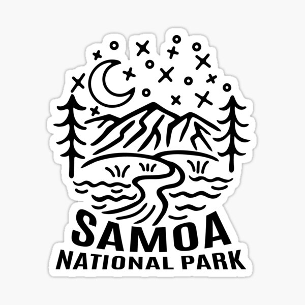 Aperçu de l'œuvre Croquis du parc national des Samoa américaines créée et vendue par HalpinDesign.