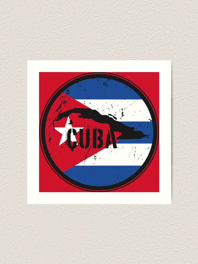 Aperçu 1 sur 3. Impression artistique avec l'œuvre Cuba créée et vendue par studio838.