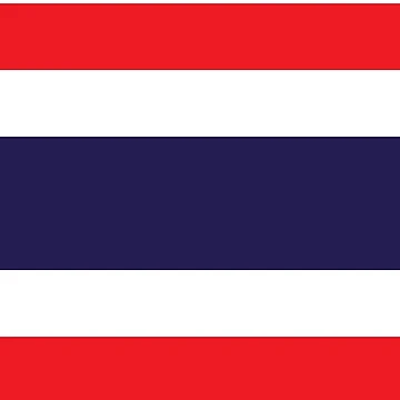 Artwork thumbnail, Thailand Flag by flagstickers