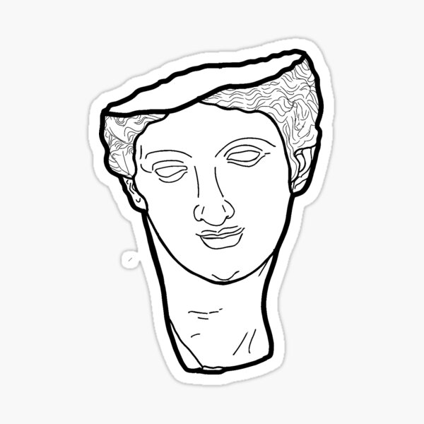 Artikelvorschau, Kopf einer weiblichen Göttin entworfen und verkauft von Hellenistic History.