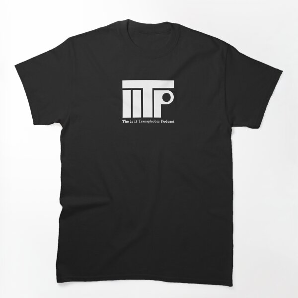 Item preview, Tops con logo IITP (blanco) designed and sold by IsItTransphobic.