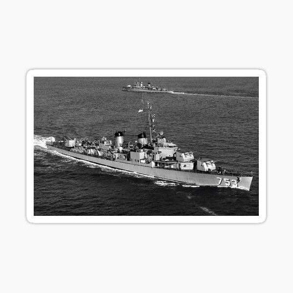 Aperçu de l'œuvre USS JOHN R. PIERCE (DD-753) MAGASIN DU NAVIRE créée et vendue par militarygifts.
