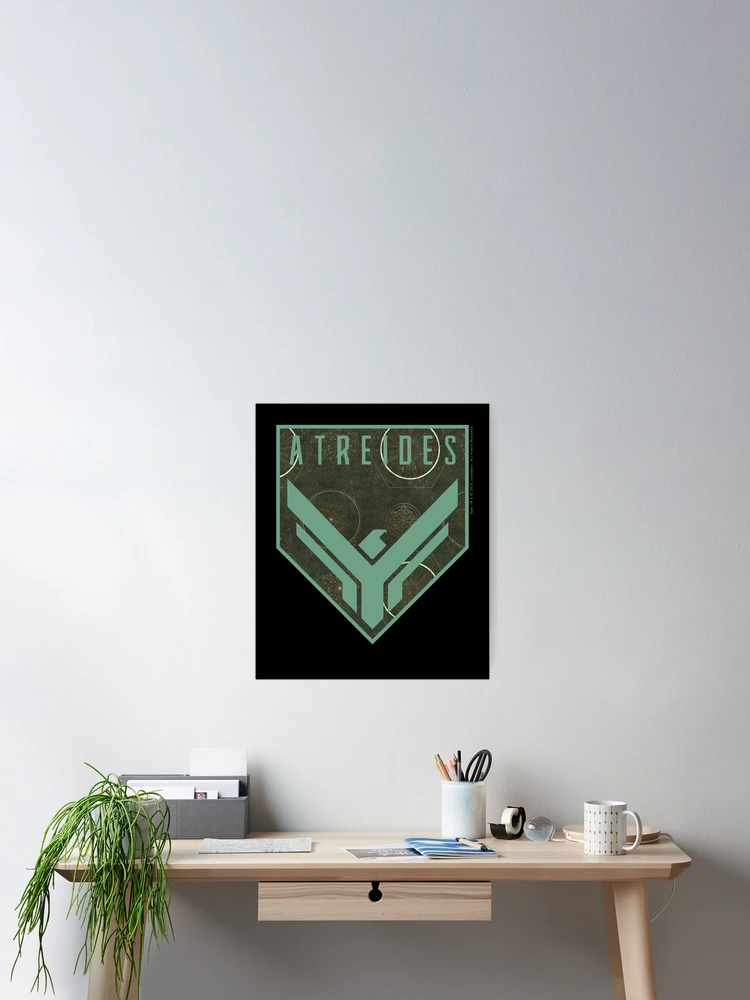 Thumbnail 2 of 3, Poster, Dune - House Atreides Badge (Light Pattern) - designed and sold by Printerially.
