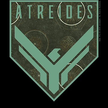 Artwork thumbnail, Dune - House Atreides Badge (Light Pattern) - by Printerially