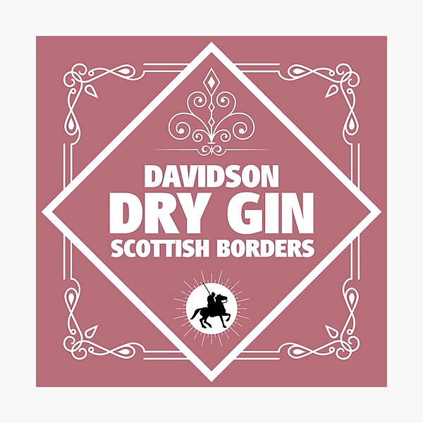 Artikelvorschau, DAVIDSON GIN Label | Border Reivers entworfen und verkauft von yourscotborders.