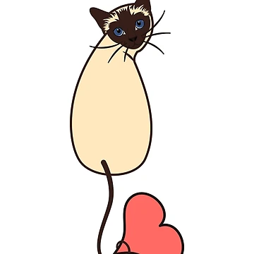 Artwork thumbnail, Love Siamese Cat by lulululupaint