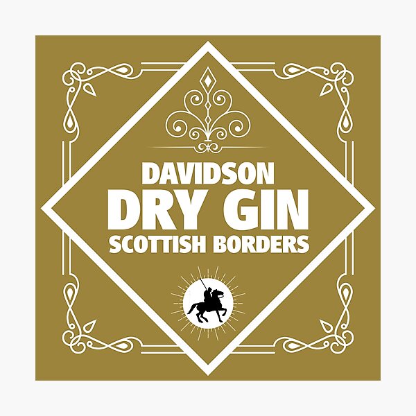 Artikelvorschau, DAVIDSON GIN Label | Border Reivers entworfen und verkauft von yourscotborders.