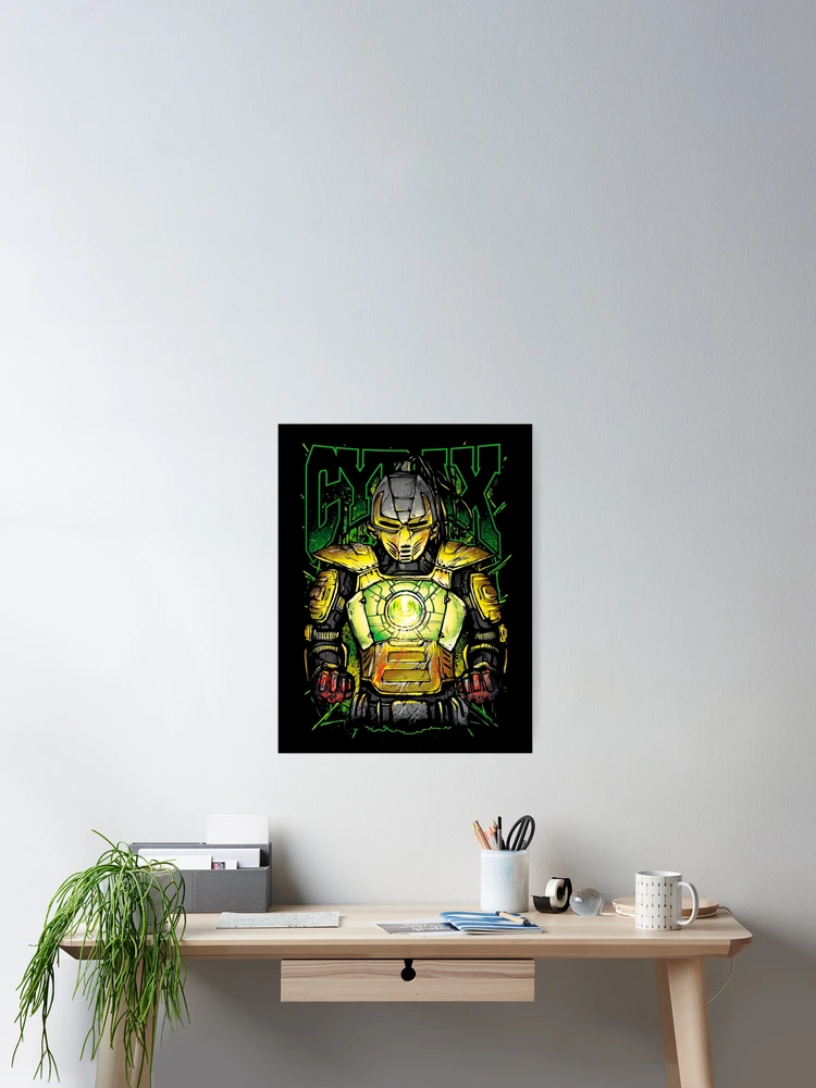 Imagen 2 de 3, Póster con la obra Mortal Kombat Cyrax, diseñada y vendida por Shinobi23.
