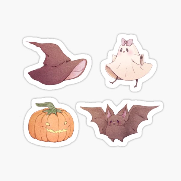 Aperçu de l'œuvre Quatre amis effrayants mignons créée et vendue par Fairydrop.