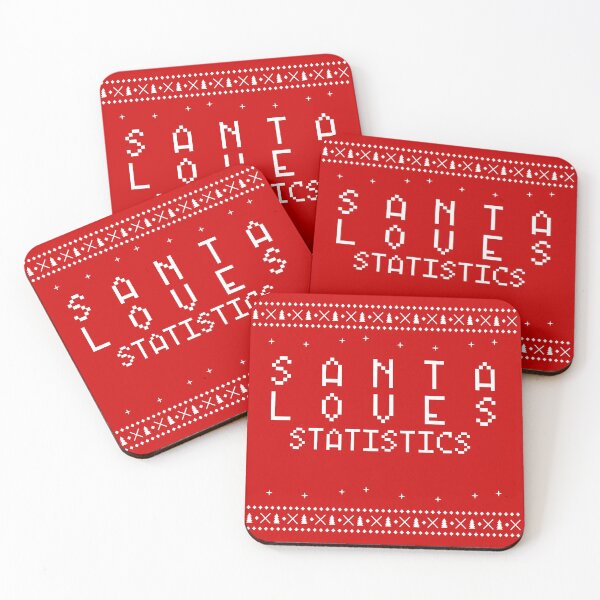 Item preview, Santa Loves Statistics - christmas gift -Statistics gift christmas designed and sold by SweetPrintLoved.