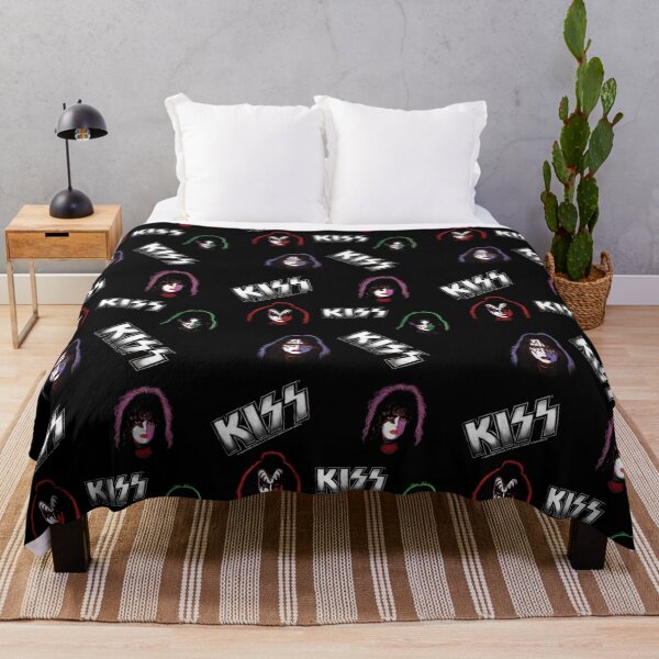 Item preview, KISS Faces & Logo Pattern designed and sold by ImpressionLane.