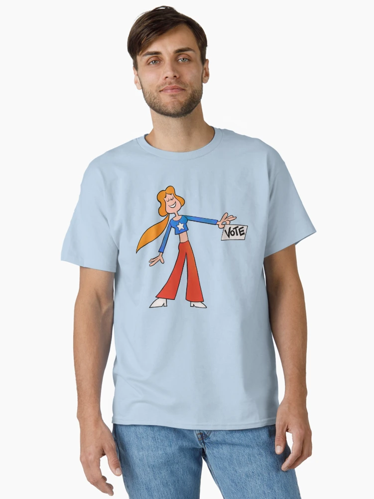 Aperçu 2 sur 7. T-shirt classique avec l'œuvre VOTER! créée et vendue par 13thFloorDesign.