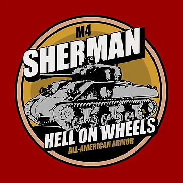 Artwork thumbnail, WW2 M4 Sherman Tank by StrongVlad