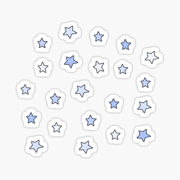 Item preview, Paquete de mini estrellas de color azul claro designed and sold by colleenm2.