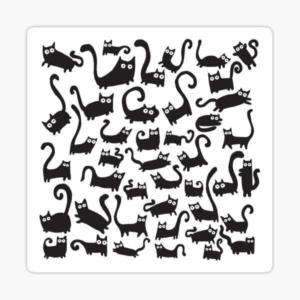 Aperçu de l'œuvre Chats noirs créée et vendue par Adrian Serghie.