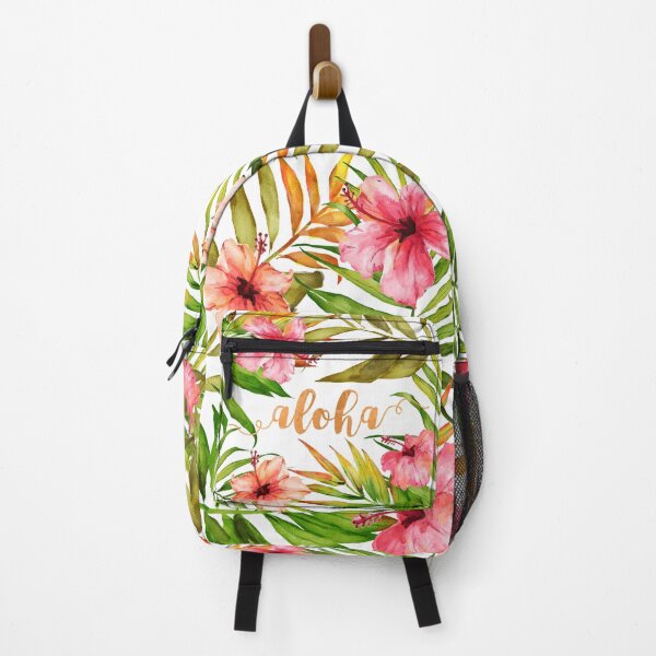 Aperçu de l'œuvre Aquarelle florale hawaïenne tropicale Aloha créée et vendue par Abigail Vigh.