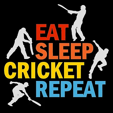 Artwork thumbnail, Eat, sleep cricket, repeat by aktiveaddict