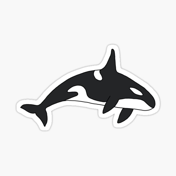 Artikelvorschau, Orca entworfen und verkauft von Little Ray of Stickers.