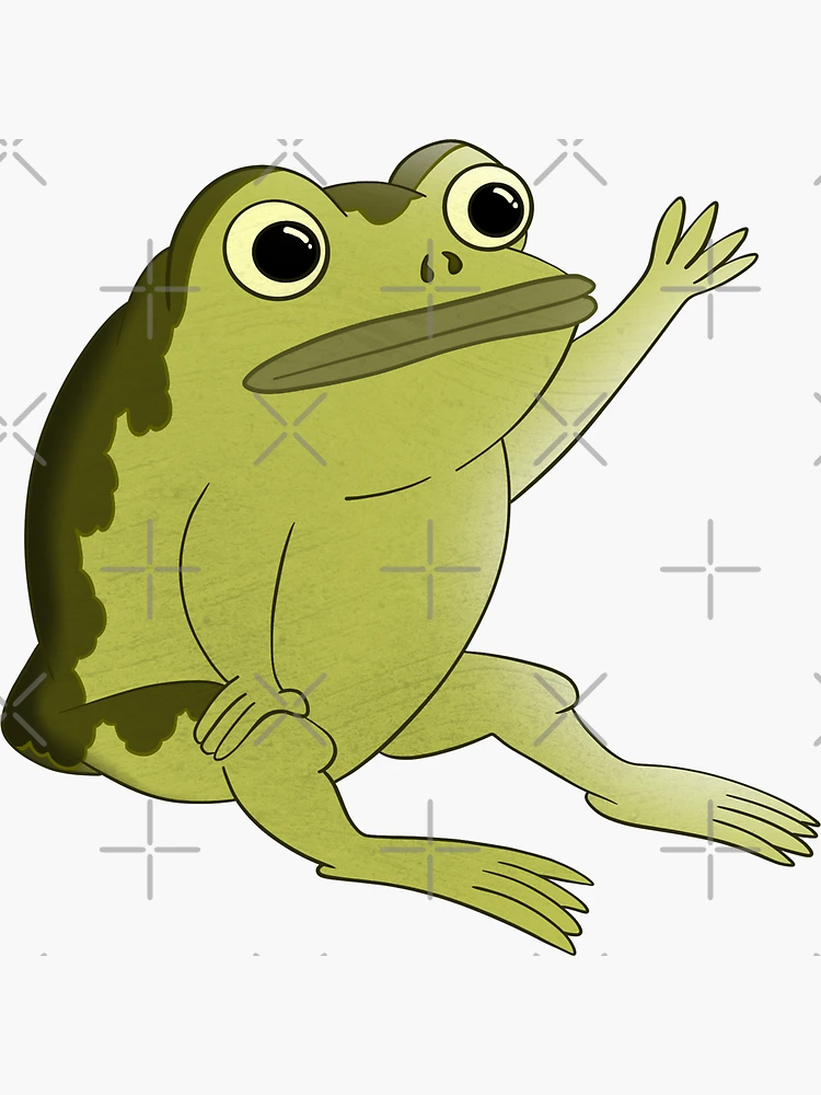 Aperçu 3 sur 3. Sticker avec l'œuvre La grenouille (alias Jason Funderburker) [Main levée] créée et vendue par lostgempizza.