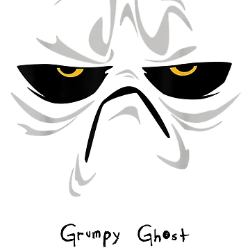 Artwork thumbnail, Big Grumpy Ghost Face Halloween Costume by Ramon-Hodges-48