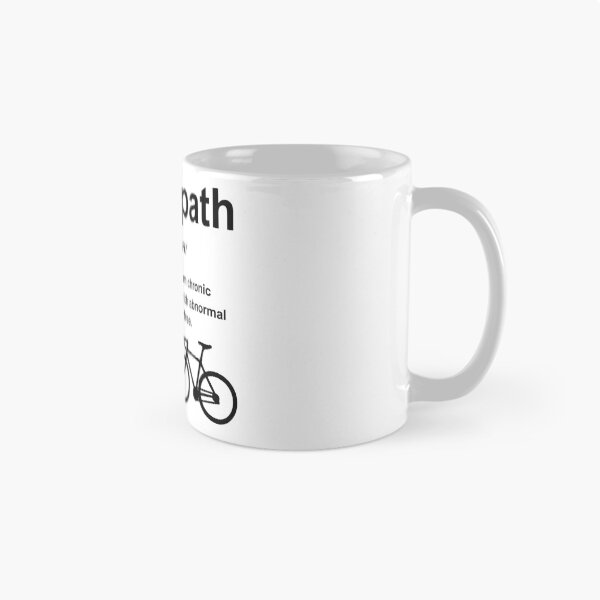 Aperçu de l'œuvre Définition de cycopathe | Cadeau amusant pour motard | Cadeau pour cycliste | Amoureux du vélo et accro au cyclisme créée et vendue par fourstripes.