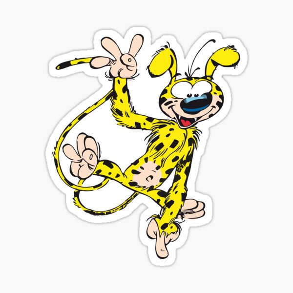 Aperçu de l'œuvre Marsupilami agitant la main créée et vendue par Hubashop.