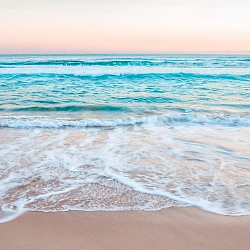 Artwork thumbnail, Blue Ocean Calm Waves Beach by Turkdesigner